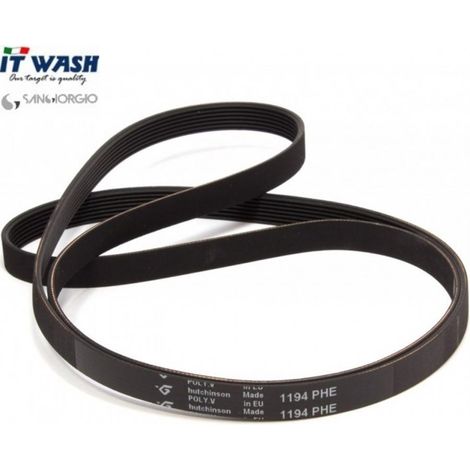 Cinghia lavatrice 1194 H7 MA  IT WASH ELECTROLUX REX ELASTICA RIGATA