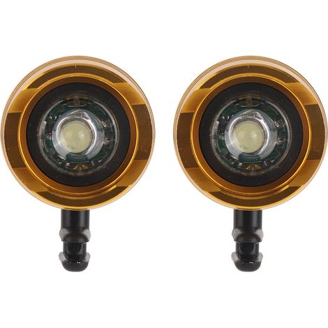 Lot de 2 sabots lumineux décoratifs pour chaussures, brillants dans le noir, parfaits pour la marche, la course et le camping. Cadeau amusant doré. (1/5)