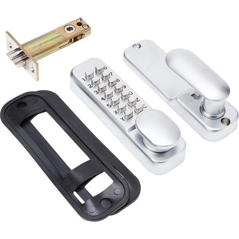 Cadenas Numérique à Bouton-Poussoir Sécurité Code Personnel Argent pour Porte Casier Armoire (1/3)