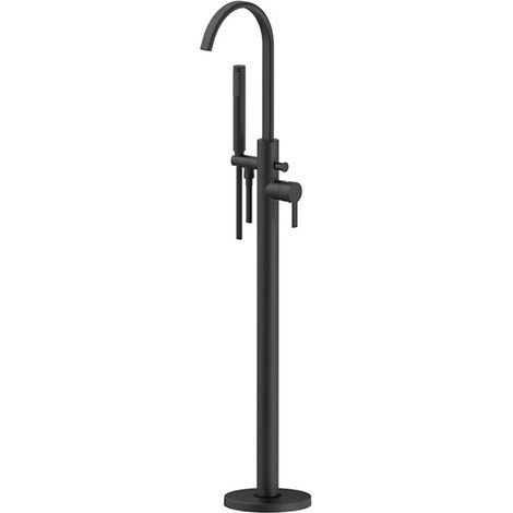 Signature Onyx Freestanding Bath Shower Mixer Tap with Shower Kit - Matt Black (1/2)