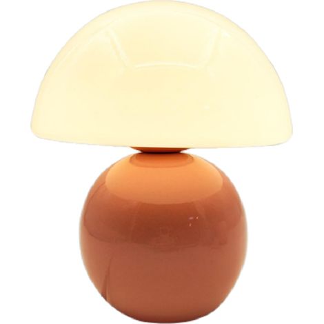 Moderne Cottage Accent Lampes de Table H21cm D19cm 3 Couleurs Rose Céramique Champignon Dôme Ombre Pour Chambre Salon Maison Maison Chevet Table de Chevet Bureau Famille (1/5)