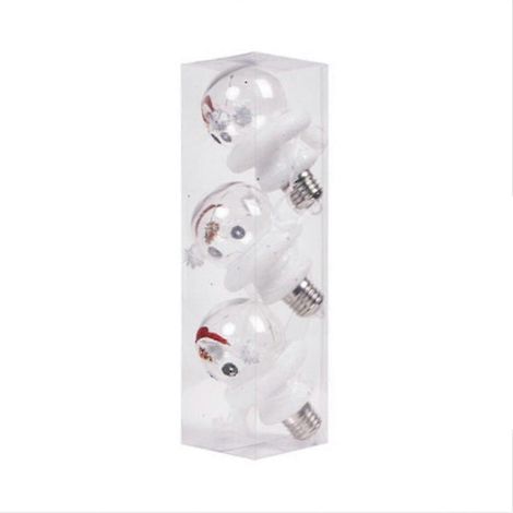 Boule de Noël lumineuse LED, décoration de Noël avec lumières, à suspendre au sapin de Noël, boule transparente (1/5)
