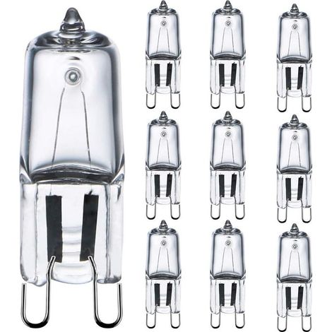 Ampoule G9 42W (44W) Dimmable Blanc Chaud 2800K, Ampoule Halogènes G9 pour Luminaire Intérieur 230V G9 Ampoules Capsule, Lot de 10 [Classe énergétique G] (1/5)