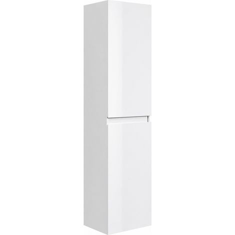 Mobiletto del bagno Angela 150 cm Bianco Lucido - Mobiletto armadietto (1/5)