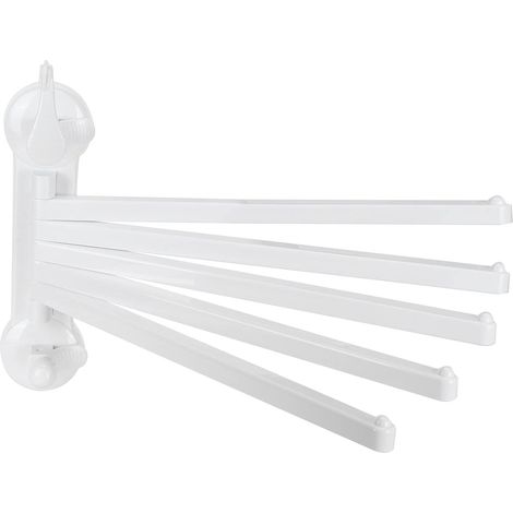 Porte-serviettes pivotant à 5 bras, gain de place, rotation à 180°, fi (1/5)