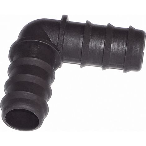 Coude cannelé diamètre 16 mm pour goutte à goutte
