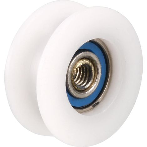 Rouleau de poulie en nylon à rainure ronde, 5 pièces pour fil de 5 mm