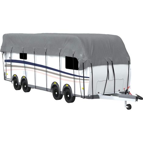 Housse de toit de caravane gris 1000x300 cm tissu non tissé
