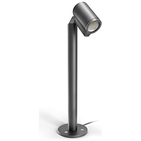 Steinel Faretto a LED Spot Way, 6,7 W, 512 lm, Lampada da Giardino, Luce del Sentiero, Orientabile, Luce Bianca Calda, IP44, Antracite (1/4)
