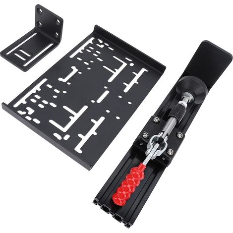 Racing Gear Shifter Handbrake Kit – Universal Desktop Mount with Quick Release Clamp for G Driving Force, TH8A and Fanatec Shifters, Construction (1/5)