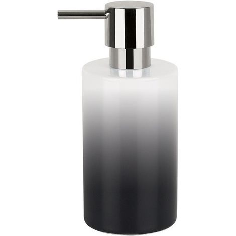 Distributeur de savon Céramique TUBE GRADIENT Noir Spirella (1/2)