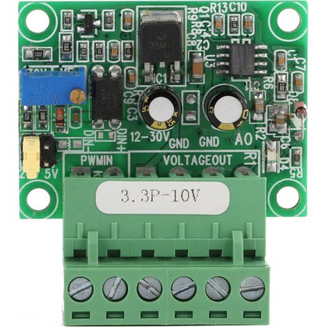 Módulo PLC Marhynchus de conversión de señal PWM a voltaje digital-analógico para PLC de conmutación, chips individuales o paneles de control industrial. (1/5)