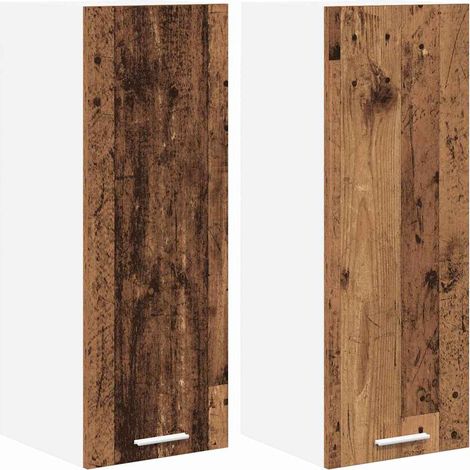 Maison Exclusive - Armadio pensile 2 pcs Legno Antico e Bianco 30 x 31 x 80 cm