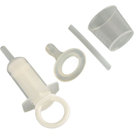 Seringue d'alimentation pour animaux de compagnie, embout souple, petite et portable, en silicone, kit d'alimentation liquide pour chiots et chatons allaités (1/5)