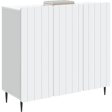 Sideboard/Anrichte/Buffet Weiß 89 x 34,5 x 82 cm Holzwerkstoff LXWW700834 (1/5)
