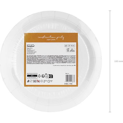 Placas de vehículos de construcción, 18 cm, (1 paquete / 6 uds.) (1/2)