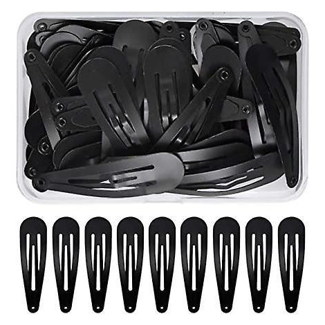 50pcs Pinces Cheveux Fille, Barrette Noir, Enfant Pingle Cheveux, Femme Barrettes Cheveux En Mtal, Accessoires De Cheveux, Barettes Des Cheveu (1/5)