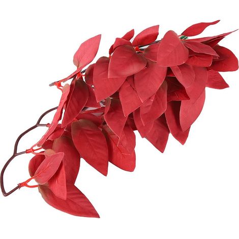 Plante reptile artificielle – plastique souple – ventouse – terrarium / aquarium – T-1033A4 (1/5)