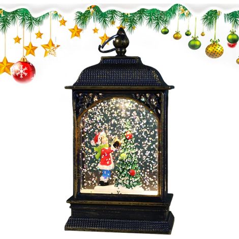 Lanterne de Noël LED d'Extérieur Les Décors Noël Éléments Lanternes LED Lumière Chaude Pour les Tables, les Dessus de Cheminée, les Tables de Fêtes, en , entre , pour les (1/5)