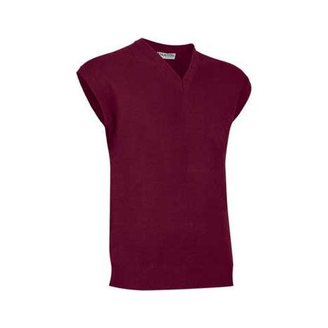 Chaleco con cuello en pico VALENTO Staff XXL Granate