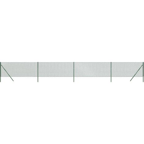 Maison Exclusive - Maschendrahtzaun Grün 1x10 m