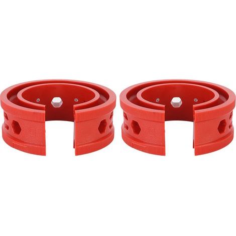 2 pièces/ensemble SEBS rouge voiture amortisseurs entretoises amortisseur colle tampon ressorts outil d'entretien automatique (D). (1/5)