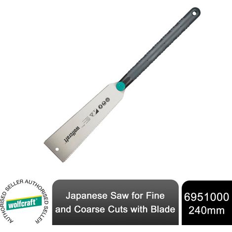 wolfcraft Japanese Saw - For easy sawing of baseboards, branches, and plastic pipes
