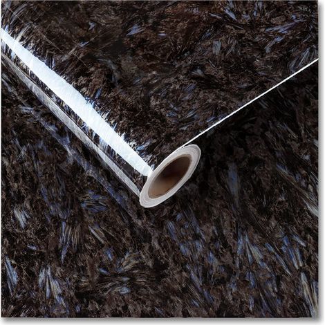 Rollo de papel pintado autoadhesivo con efecto chapado de madera brillante, 30 cm x 200 cm