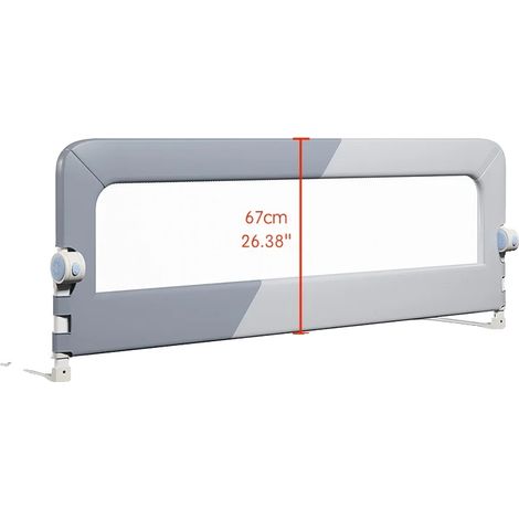 Barrière de lit pour bébé, Barrière de sécurité, Protection de lit, 1pc 1.9m (1/2)
