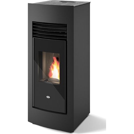 Estufa De Pellet Eva Calòr LETIZIA 9016013400 Acabado Negro (1/4)