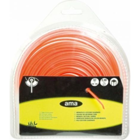 FILO PER DECESPUGLIATORE SEZIONE QUADRATA MONOFILO MM 3 X 48 MT (26746)