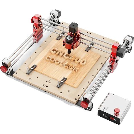 Fresatrice CNC, mandrino da 8000 giri/min, avanzamento 500 mm/min, sistema di controllo open-source GRBL per MDF e legno massello, COOLOOK CNC400 (1/2)