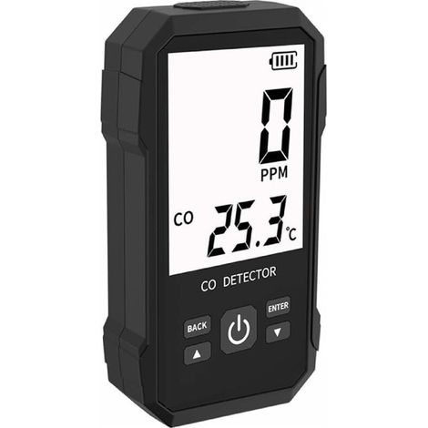 Détecteur Monoxyde Carbone Analyseur Gaz Combustible Portable Détecteur Fuite Gaz Naturel Multifonction Alarme à Réponse Rapide Détecteur Fuite Gaz Portable Alarme Détecteur Co,de (1/5)