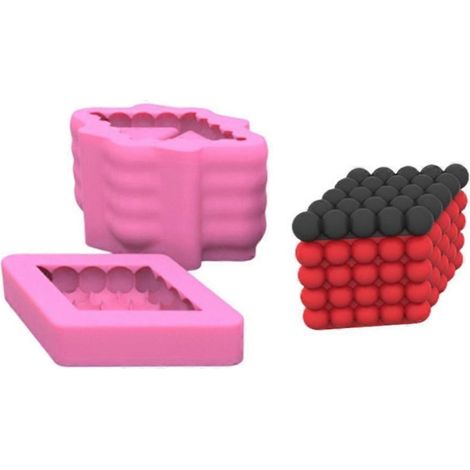 Doppelt dreieckige Aufbewahrungsbox, Silikonform, facettierter Topf, Harzform für Schmuck