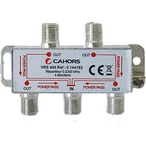 Répartiteur - CAHORS - VRE 400 - 4 Sorties - 5-2300 MHz - Signal Divisé Également