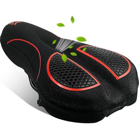 Housse de selle de vélo rembourrée en gel, coussin de selle souple pour hommes et femmes, accessoires de vélo confortables, housse de selle en gel pour vélo, usage intérieur et extérieur