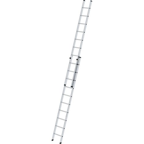 MUNK Aluminium-Schiebeleiter 2-teilig ohne Traverse 2x10 Sprossen (1/4)