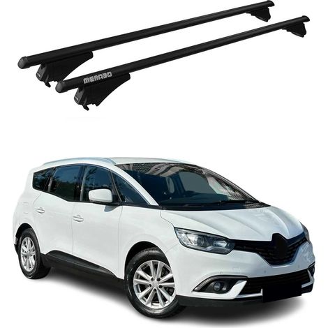 Tiger Barres de toit transversales pour Renault Grand Scenic 2017-2025 Noir (1/4)