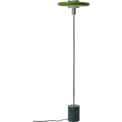 [GEBRAUCHT] B-Ware Lindby Stehleuchte Standlampe Retro Standleuchte Marmor 130cm E27 Grün Metall