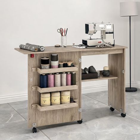 Armoire de rangement pliable gris 117 x 40 x 77,5 cm (1/5)