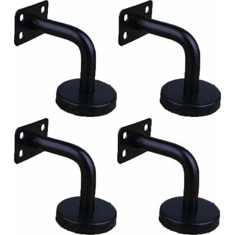 4 Pièces Acier Inoxydable Supports de Main Courante pour Fixation Murale Supports de Rail d'escalier pour Rampe Escalier Support Mural de Garde-Corps