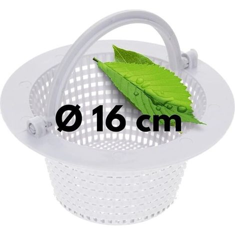 Panier de skimmer de rechange 16cm. préfiltre résistant au chlore (1/4)