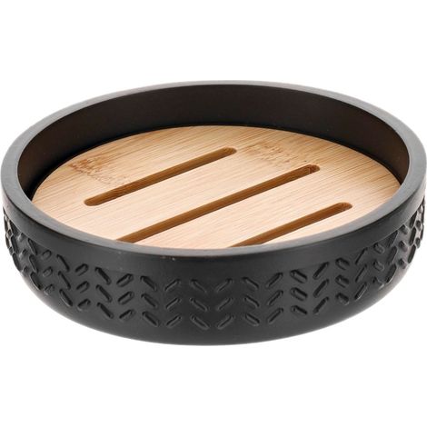 Portasapone Eira inciso in nero (1/4)