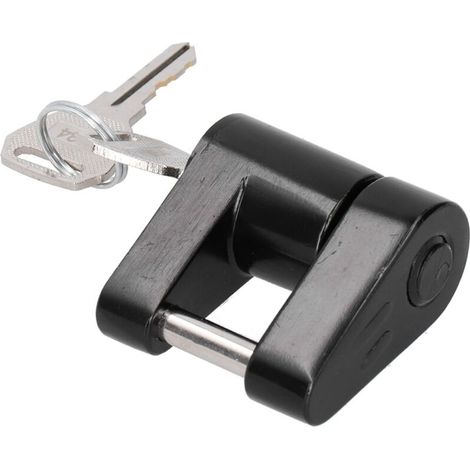 Le coupleur d'attelage de remorque en alliage de zinc verrouille l'antivol de diamètre de 1/4 po pour la voiture de camion de remorquage RV (1/5)