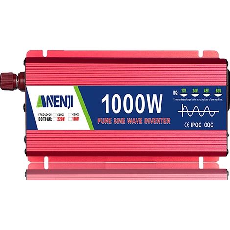 Onduleur, Onde Sinusoïdale Pure, Compatibilité Universelle, 1000W-a, 24V (1/2)