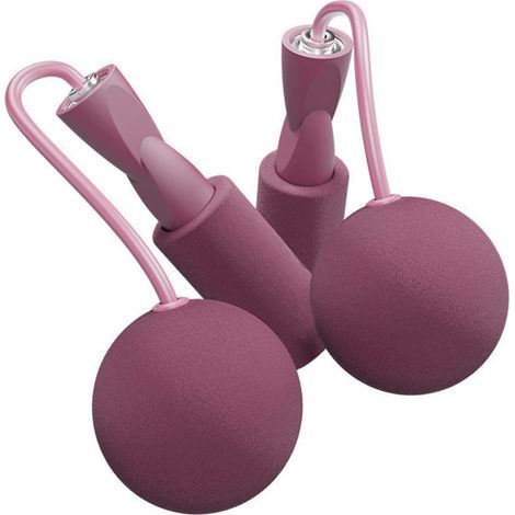 Wireless Jump Rope, Portable, Weighted, Cordless, for Training, Physical Exercise, Pink