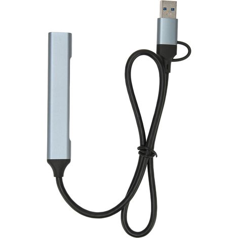 Station d'accueil USB 3.0 4 ports aluminium, câble 1.5m, plug & play pour PC portable et bureau (1/5)