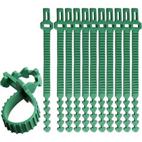 10Pcs Heavy Duty Plant Ties, 33cm Adjustable Tree Straps Interlock Garden Plant Ties for Shrub Rose Support (1/5)