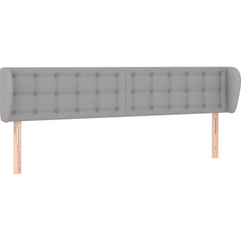 Maison Exclusive - Kopfteil mit Ohren Hellgrau 183x23x78/88 cm St (1/5)