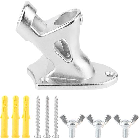 Support de fixation robuste pour mât de drapeau extérieur en acier inoxydable, base pour maison